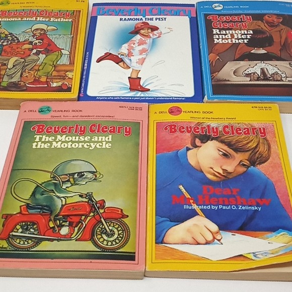 Bundle of 5 Beverly Cleary Vintage Young Tween Readers Chapter Books - Picture 1 of 9